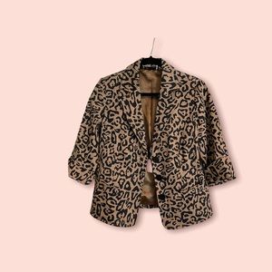 Ladies animal print jacket size small